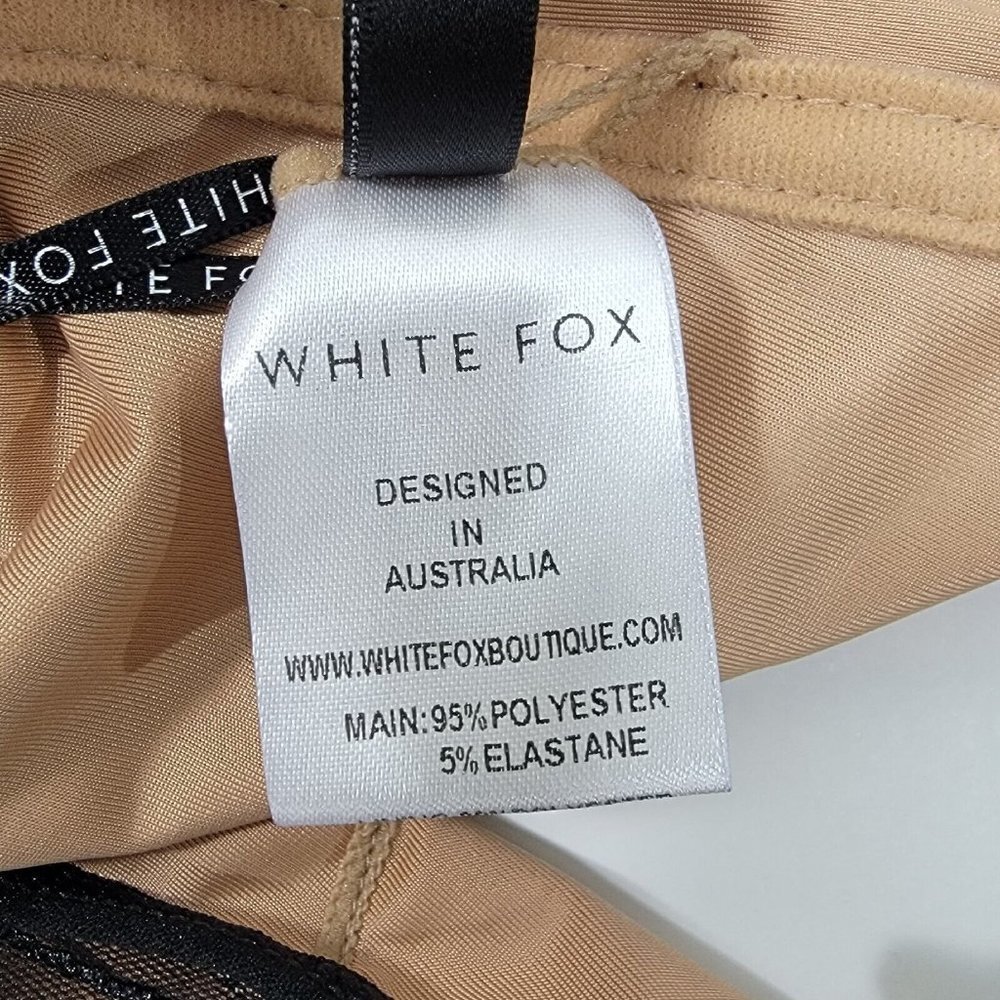 White Fox Keep Wishing Mesh Bodysuit Black L Coquette Fairy Grunge Whimsigoth - Picture 7 of 16